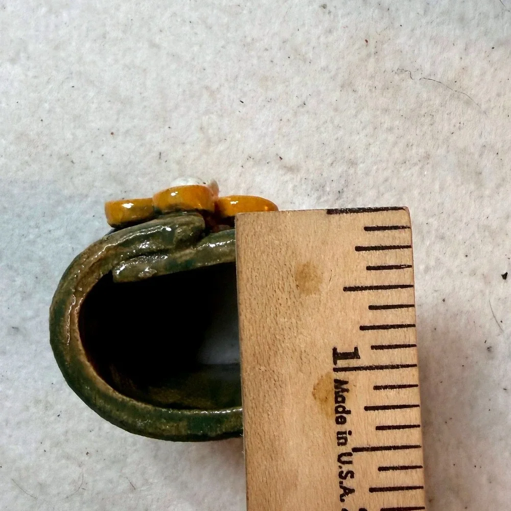 Vintage Handmade Napkin Rings Cottagecore Ceramic Floral Tablescape Set of 4